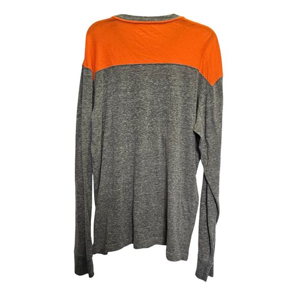 Vintage OSU Oklahoma State Cowboys Long Sleeve Tee Mens Size XL Orange Gray - Picture 4 of 4
